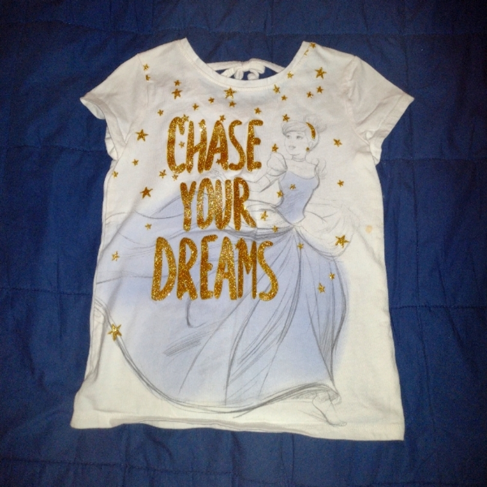 Disney Cinderella Chase Your Dreams Shirt Size 5